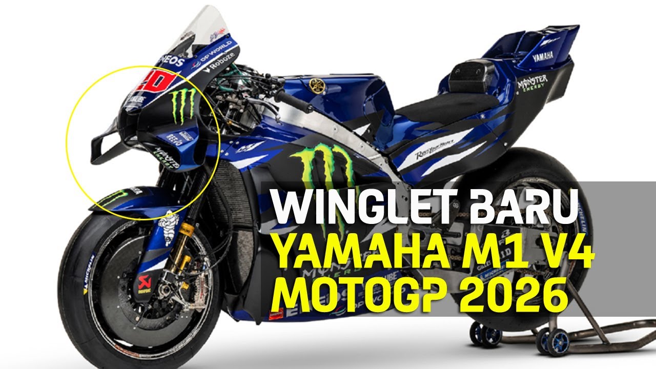 MOTOGP : WINGLET BARU YAMAHA M1 V4 MUSIM 2026 | #tmcblog