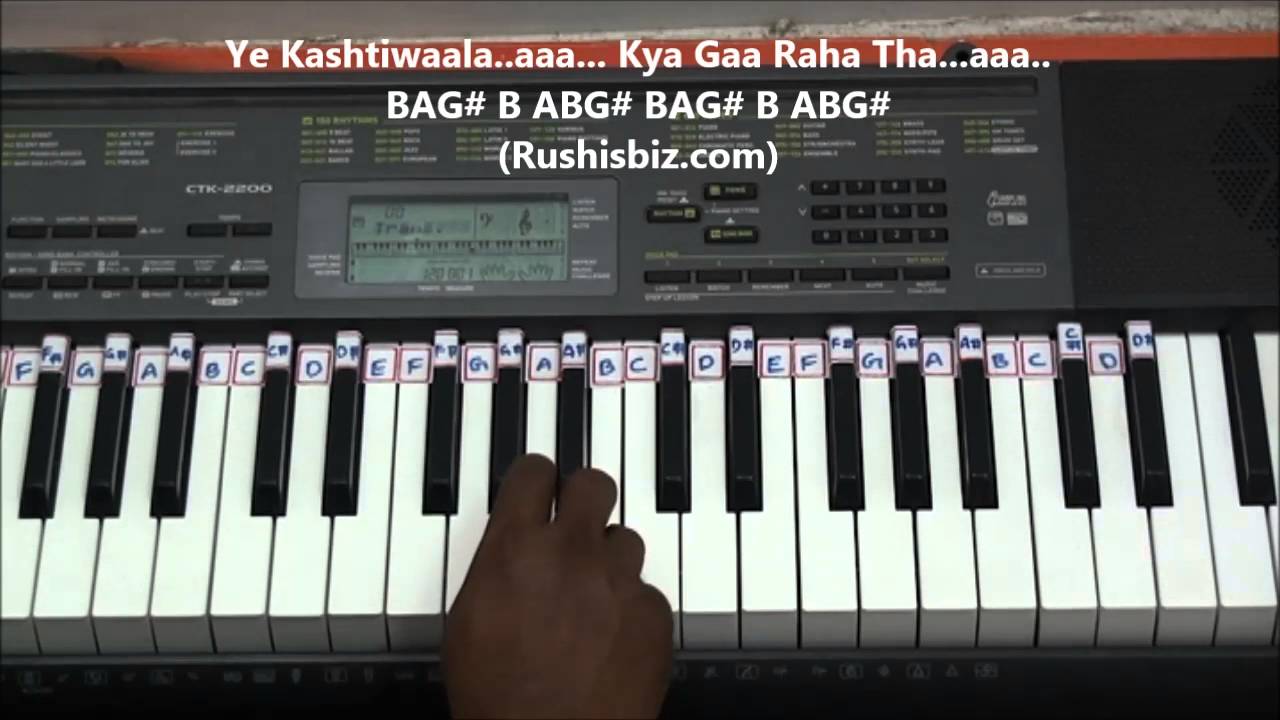 Do Lafzon Ki Piano Tutorials (The Great Gambler) | 1200 Songs BOOK/PDF @399/- only - 7013658813