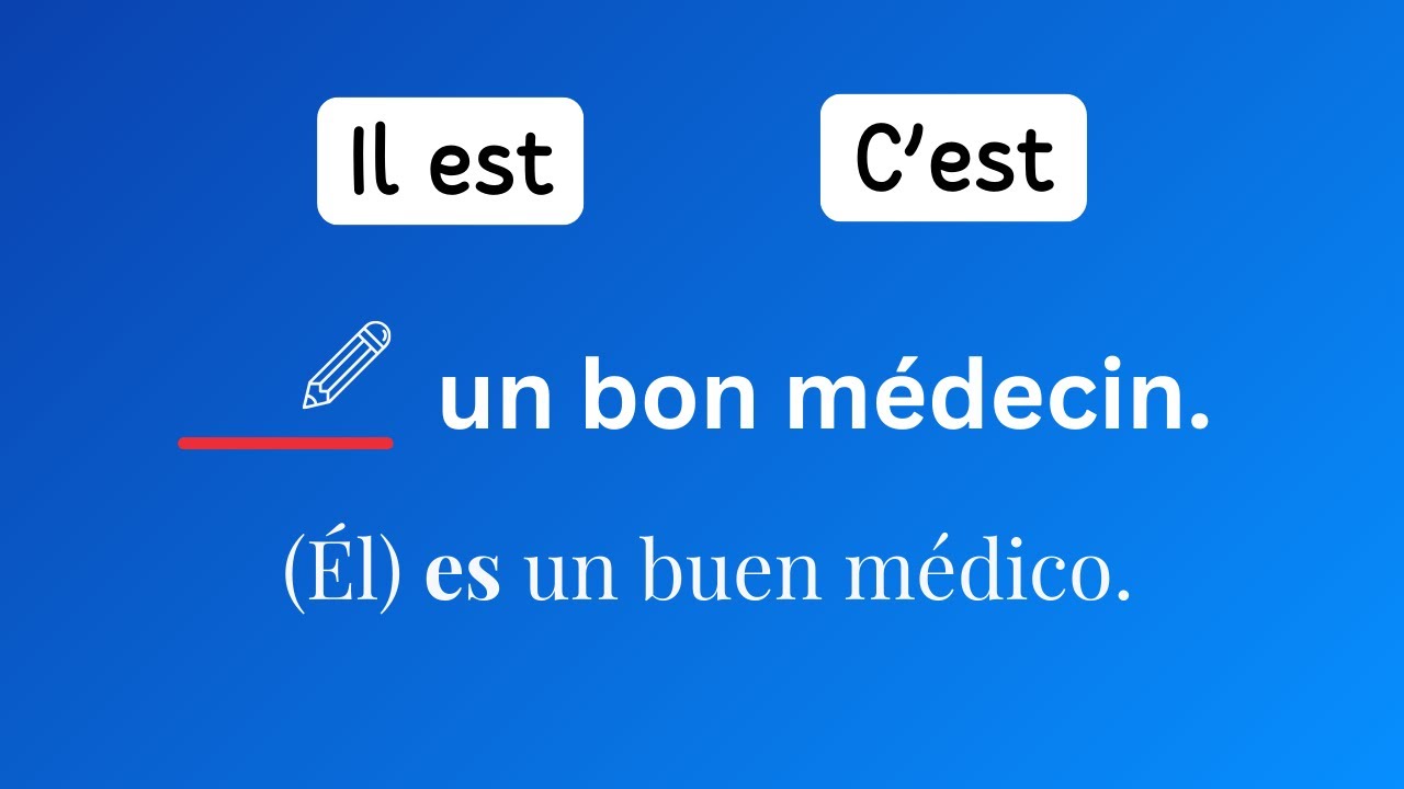 C’EST vs IL EST En Francés 📝 20 Ejercicios