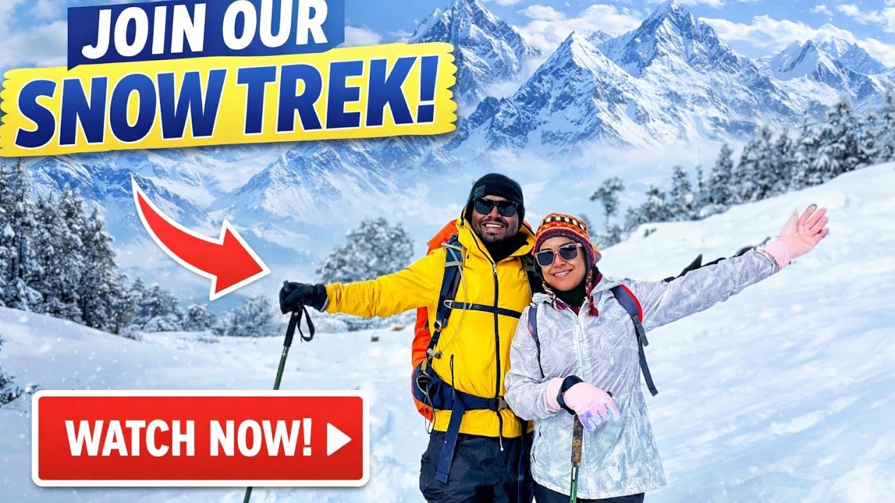 BRAHMATAL - THE WINTER PARADISE || WINTER TREK || ADVENTUROUS SNOW TREK || SNOWFLALLS ||