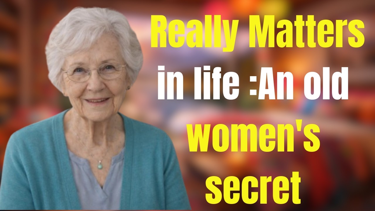 what Really Matters in life :An old women's secret