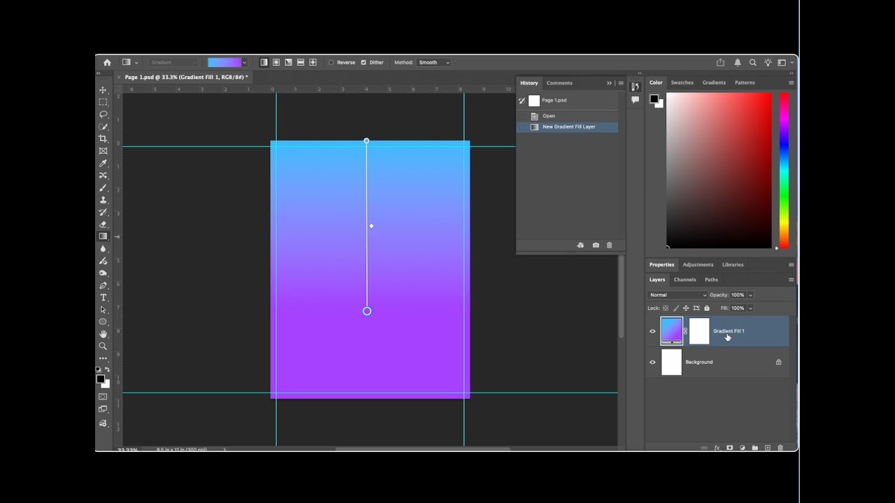 Adding a Background Color or Gradient