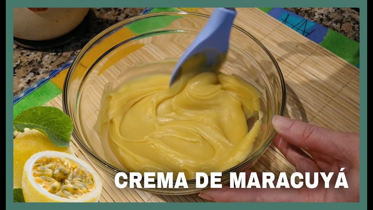 CREMA de MARACUYA / RELLENO para tortas, postres y tortas en pote
