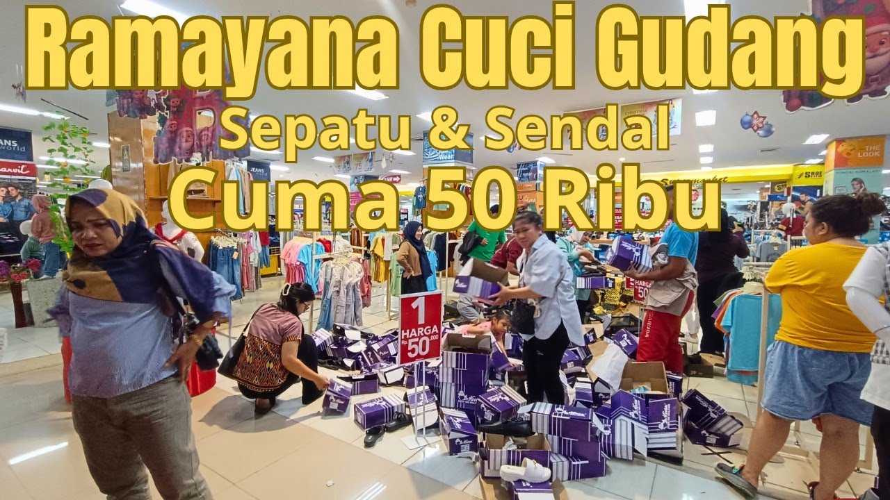 RAMAYANA JUAL RUGI SEPATU DAN SENDAL DI JUAL CUMA 50 RIBU Di TANJUNG PINANG