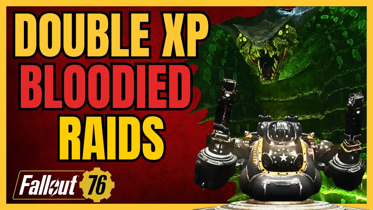 Bloodied Build DESTROYS Raids! Max XP for Double XP Weekend Solo + Team | Fallout 76