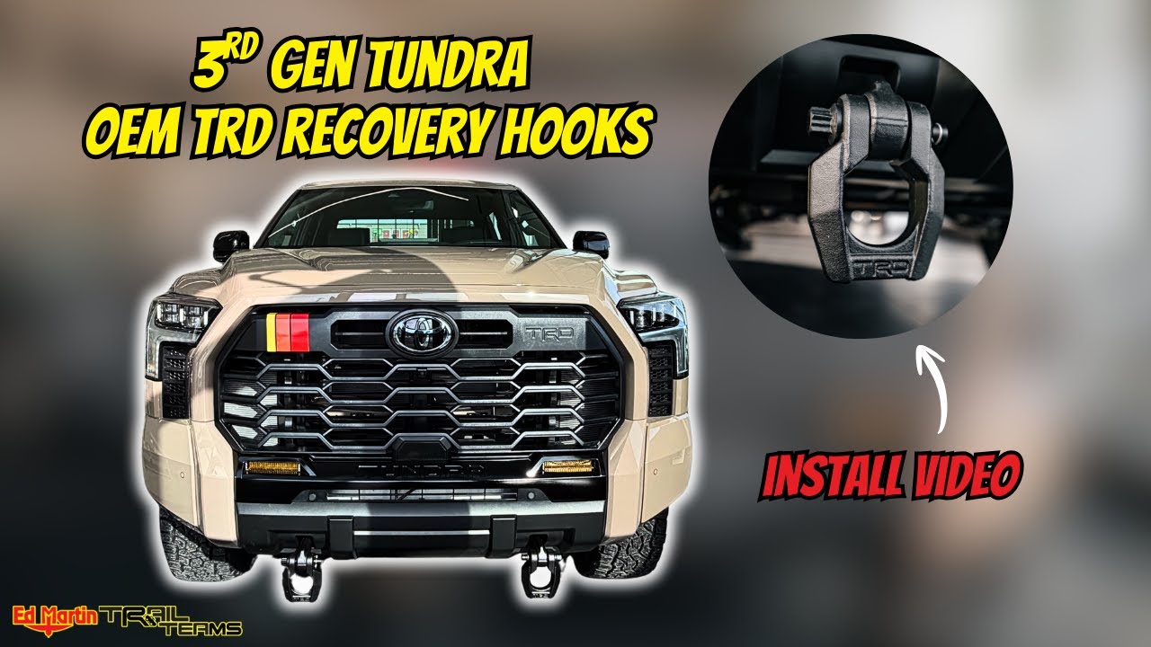 TRD Tow Hooks Installed on the 2026 Toyota Tundra | Full Install Video