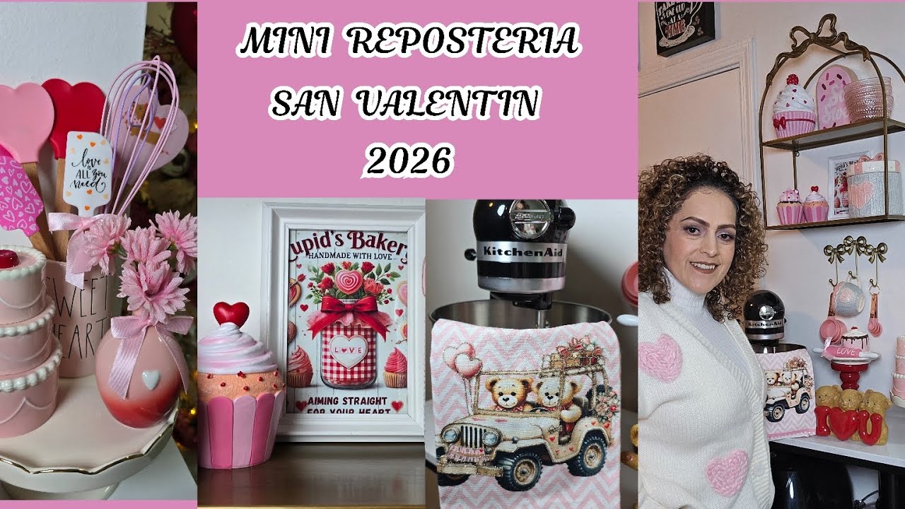 ESTACION MINI REPOSTERIA 💝💐SAN VALENTIN 2026#decoration #valentinesday #diy #hogaracogedor #Amazon