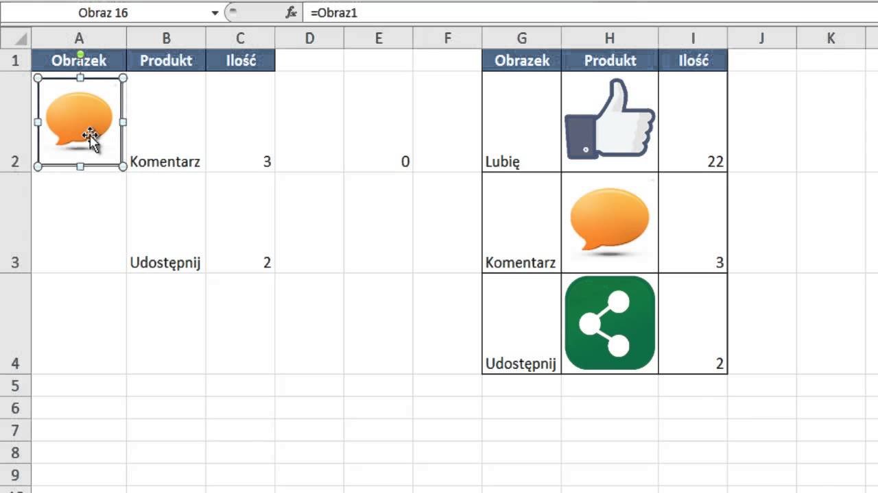Excel - Obraz na podstawie listy rozwijanej - porada #126