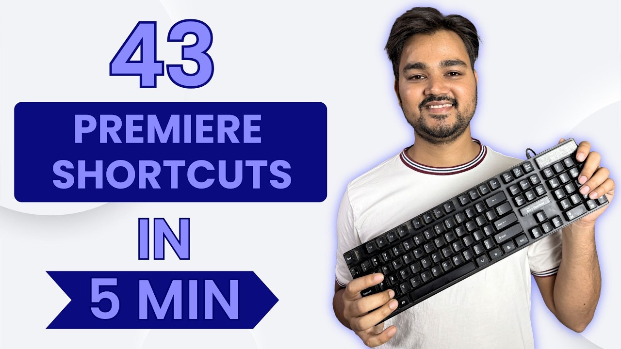 43 Premiere Pro Keyboard Shortcuts in 5 Minutes | Save Editing Time #jaiminparmar