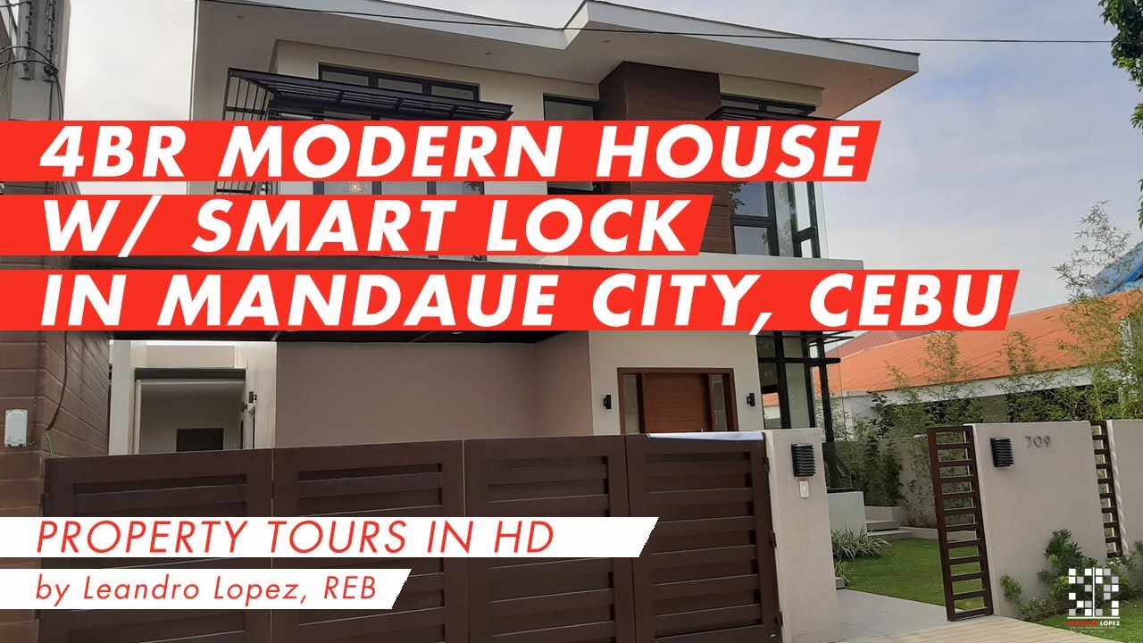 4BR Modern House with Smart Lock For Sale in Mandaue City, Cebu