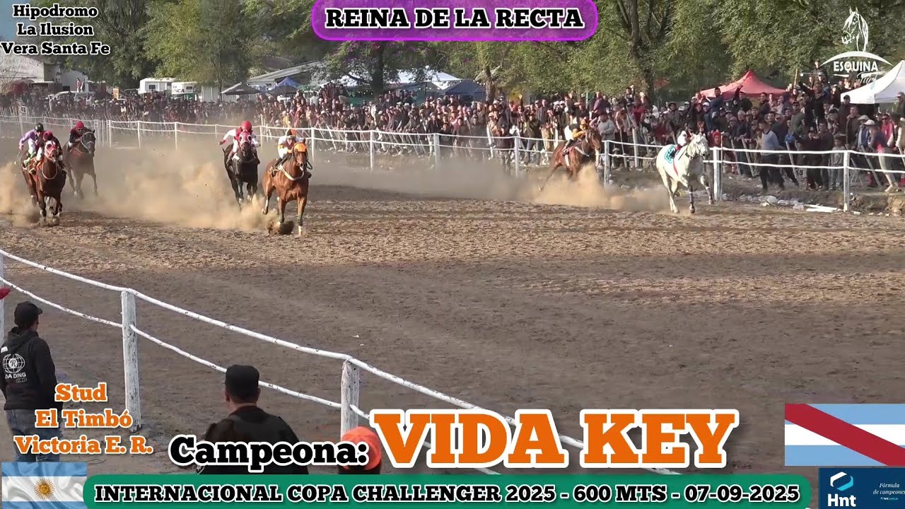 VIDA KEY "Campeona Reina de La Recta de la Internacional Copa Challenger 2025 - 600 Mts.