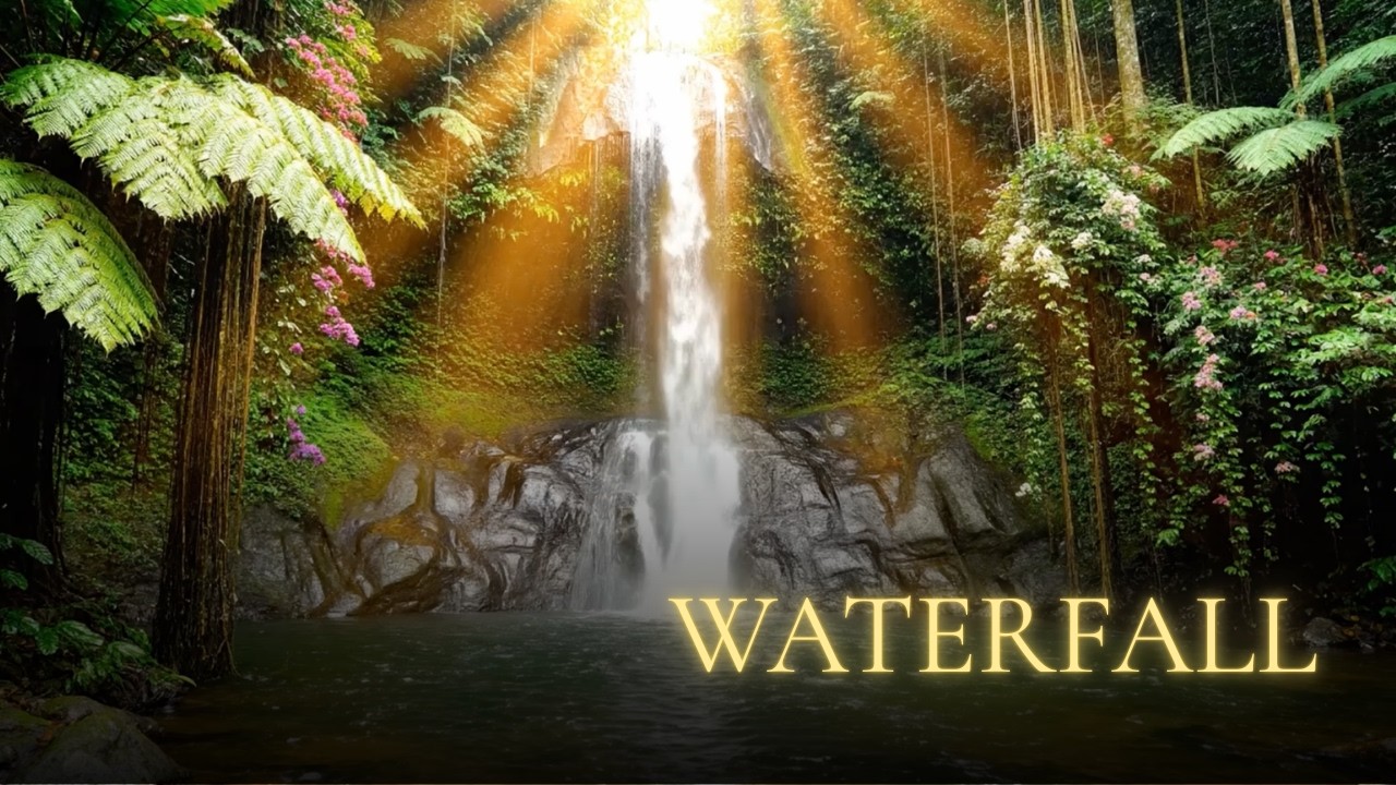 Tropical Waterfall — Water Sounds for Sleep & Relaxation | 30 Minutes