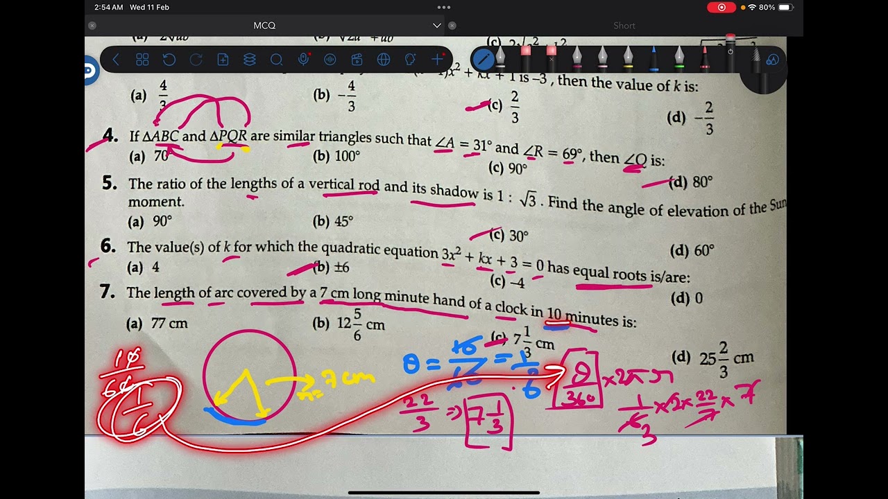 Oswaal practice paper 1 MCQs of standard maths, class 10th CBSE #class10maths #mathproblems #cbse