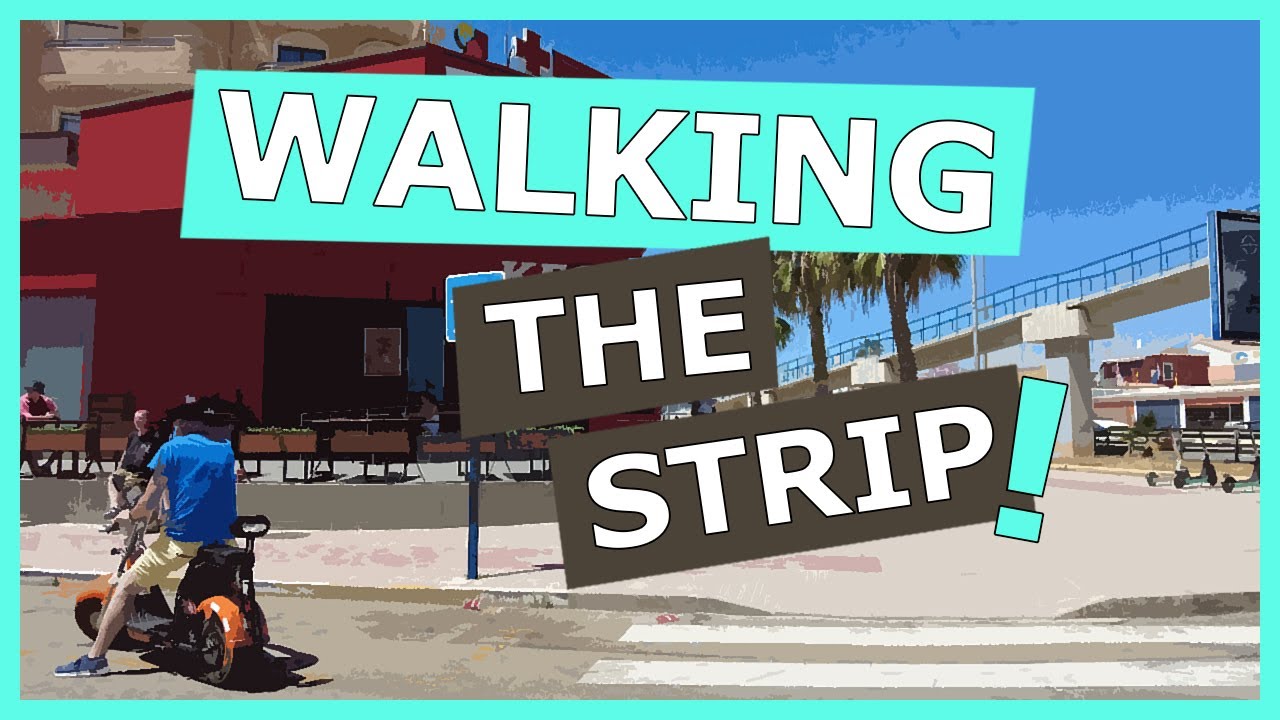 Walking Tour Spain | Cabo Roig Strip Main Street | Costa Blanca | Orihuela Costa