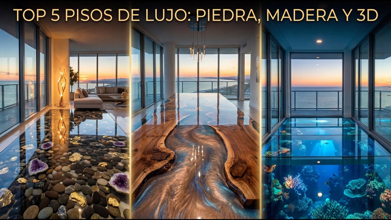 Adiós al Mármol: Los 5 Pisos Epóxicos 3D Más Exclusivos que Verás en 2026