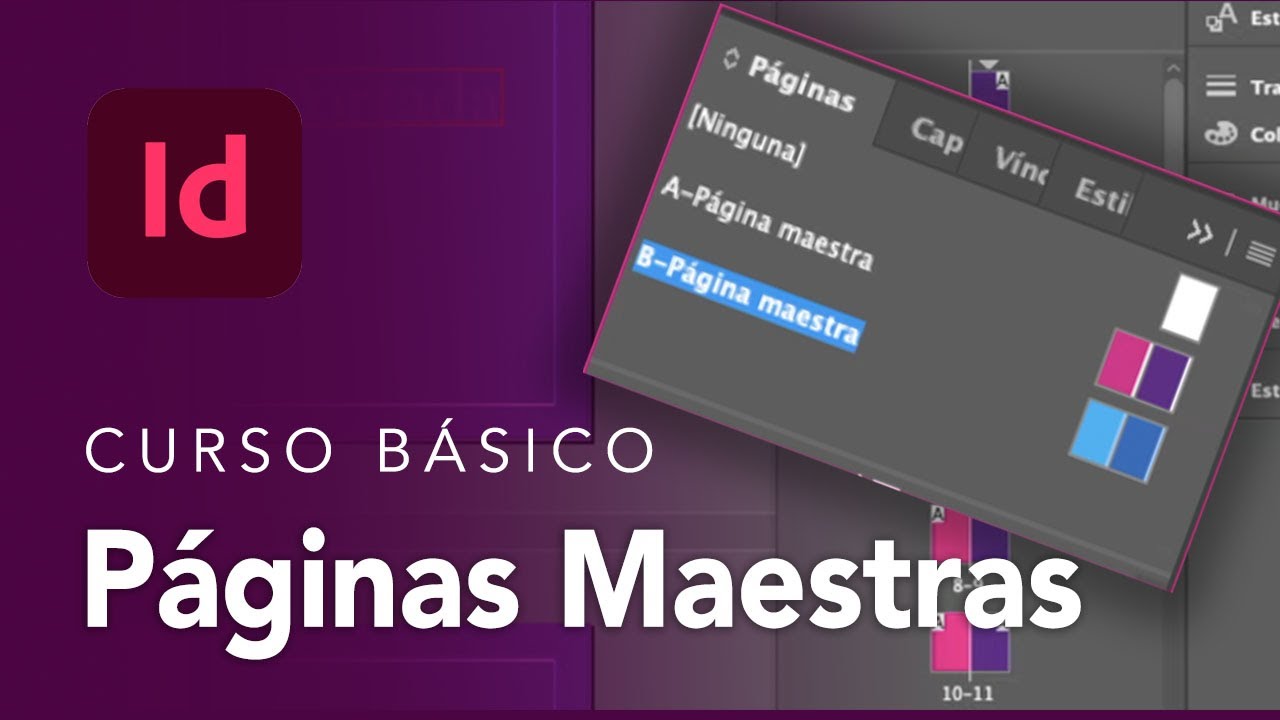 Que son las Paginas maestras y como se aplica  Indesign