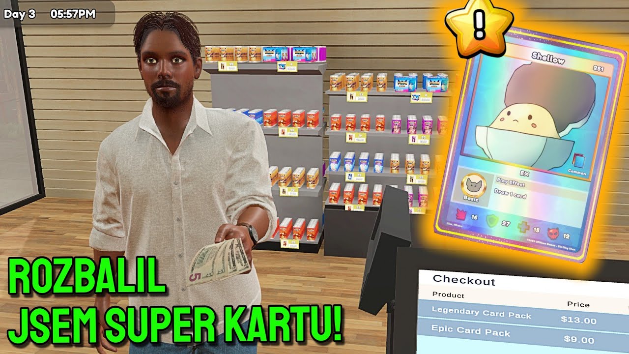 Založil jsem si obchod, abych mohl balíčky otevírat sám! - TCG Simulator