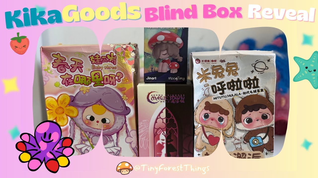 ✨ 🫧 KIKAGOODS BLIND BOX UNBOXING | Baby Three, Mitutu & Hulala and MORE! 🩷✨