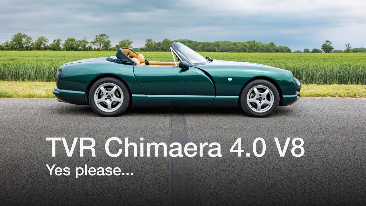 TVR Chimaera 4.0 V8 PAS, Starmist Green, Biscuit leather seats and green carpet (Chefs kiss)