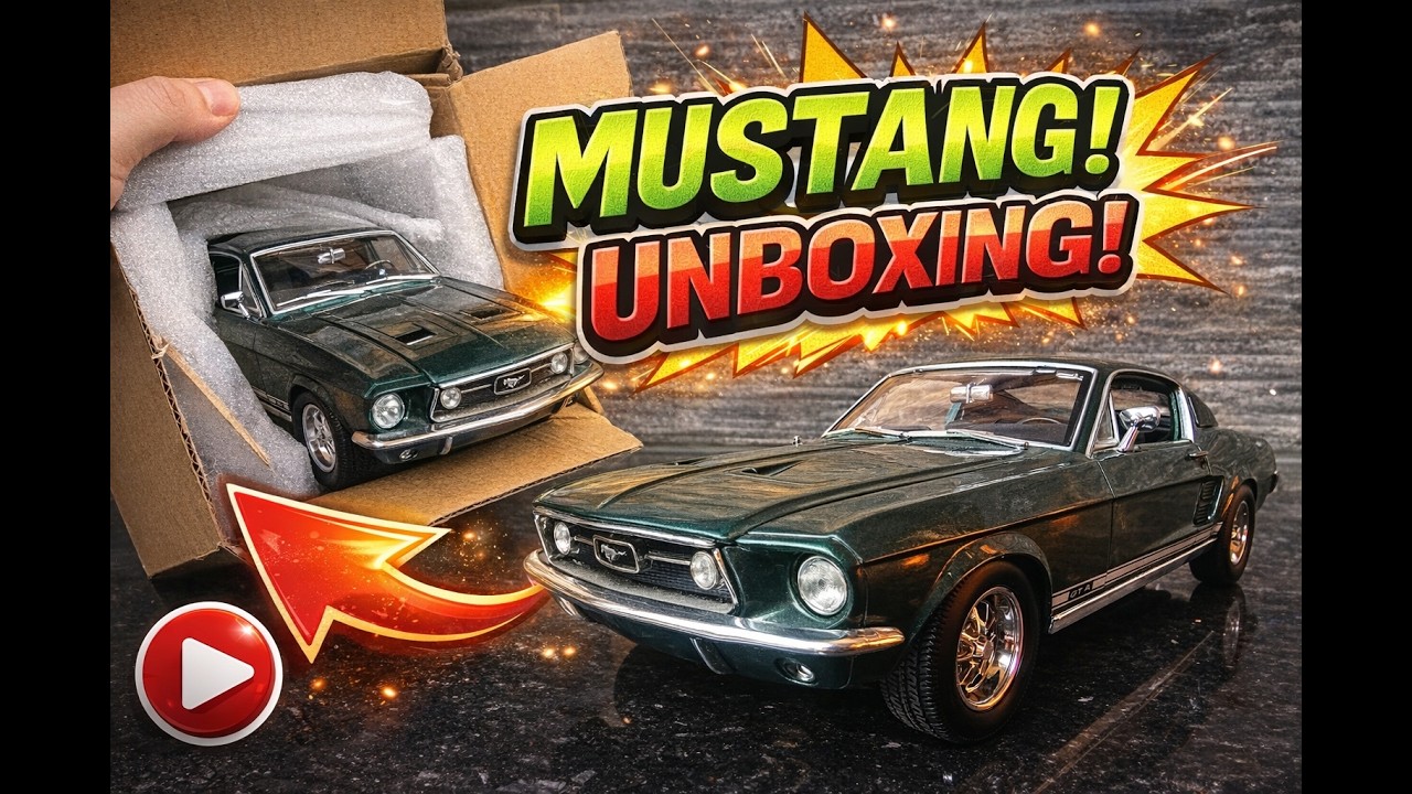 1:18 Scale 1967 Ford Mustang Fastback GTA Unboxing- You Won't Believe The Details!