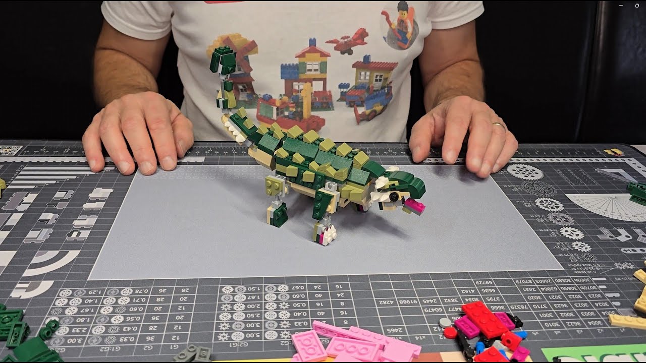 Lego 31121 Ankylosaurs assembly real time