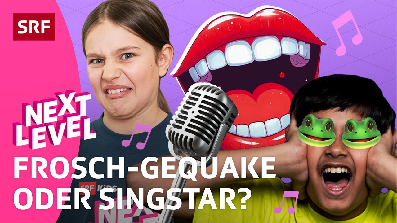 S2 3/5 🏆 SRF Kids – Next Level: Gurgeln, Summen, Singen – Welche Songs sind es? | Gameshow Kinder