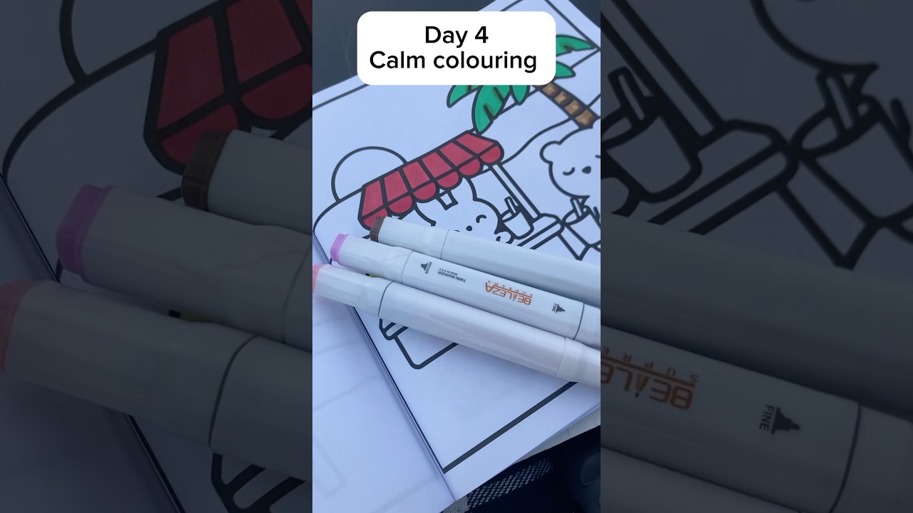 ✨Day 4 satisfying colour with me✨ #asmr #art #calmingrain