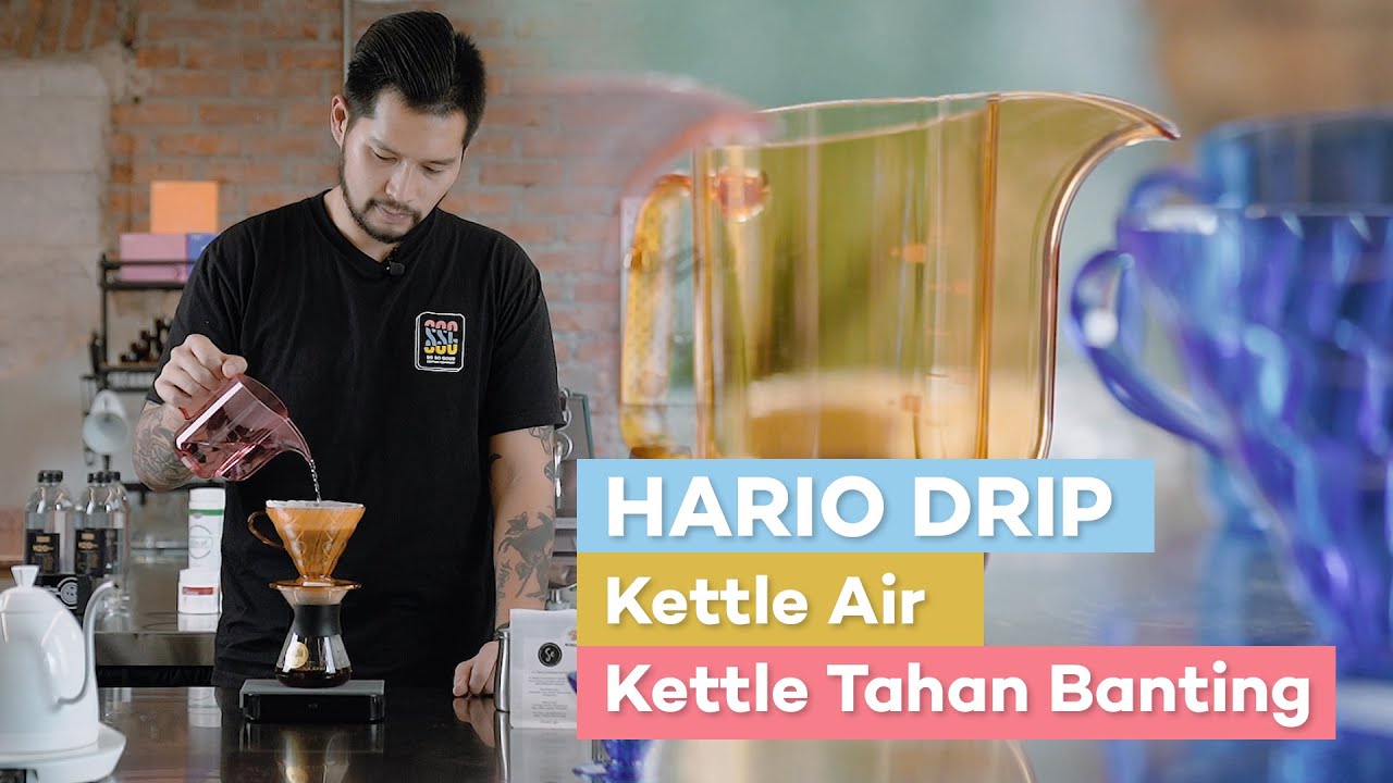 HARIO V60 Drip Kettle Air - Kettle Tahan Banting