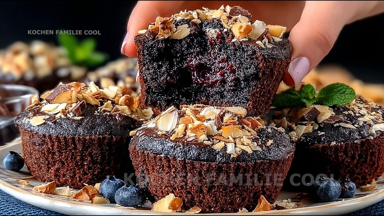 CHOCOLATE KETO MUFFINS! Greek Yogurt or Cottage Cheese! No Flour
