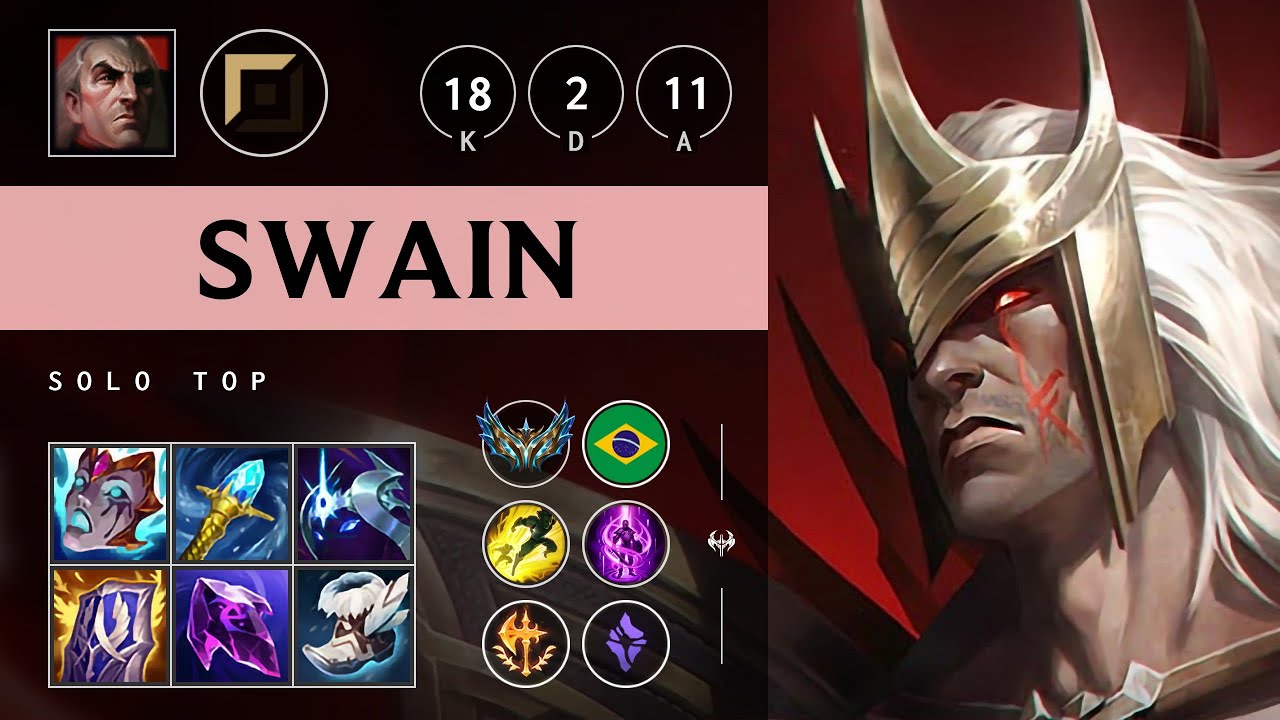 Swain Top vs Garen: Super CC - BR Challenger Patch 14.24
