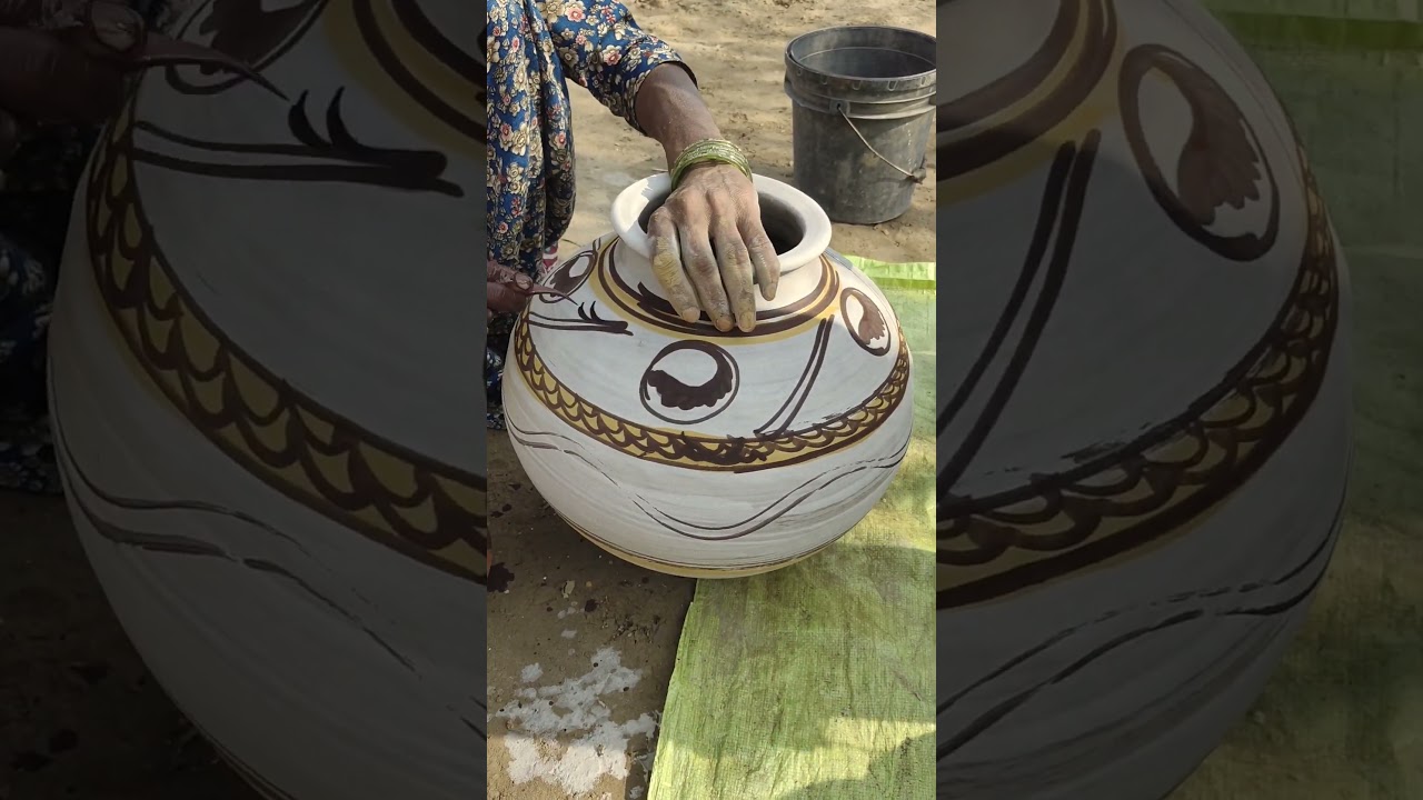 most beautiful design for handi /matka #pottery #design #kalakasafar