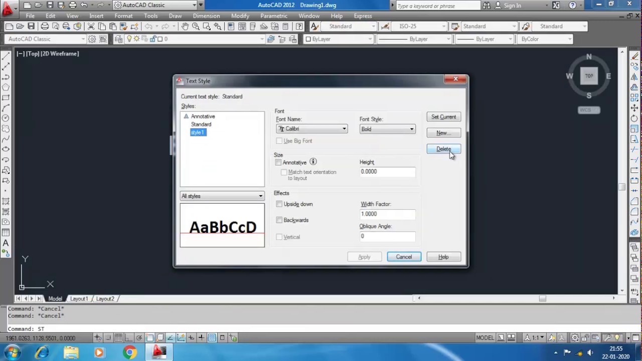 Create Text Style in AutoCAD