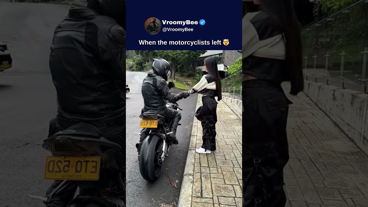 When the motorcyclists left 🤯