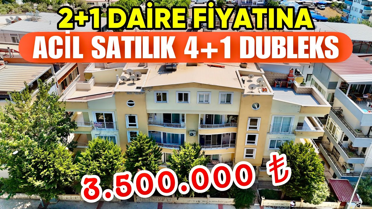 💰SATTIK💰Didim Merkezde Her Yere Yakın Acil Satılık 4+1 Dubleks Daire Alan Kazanır / No:129