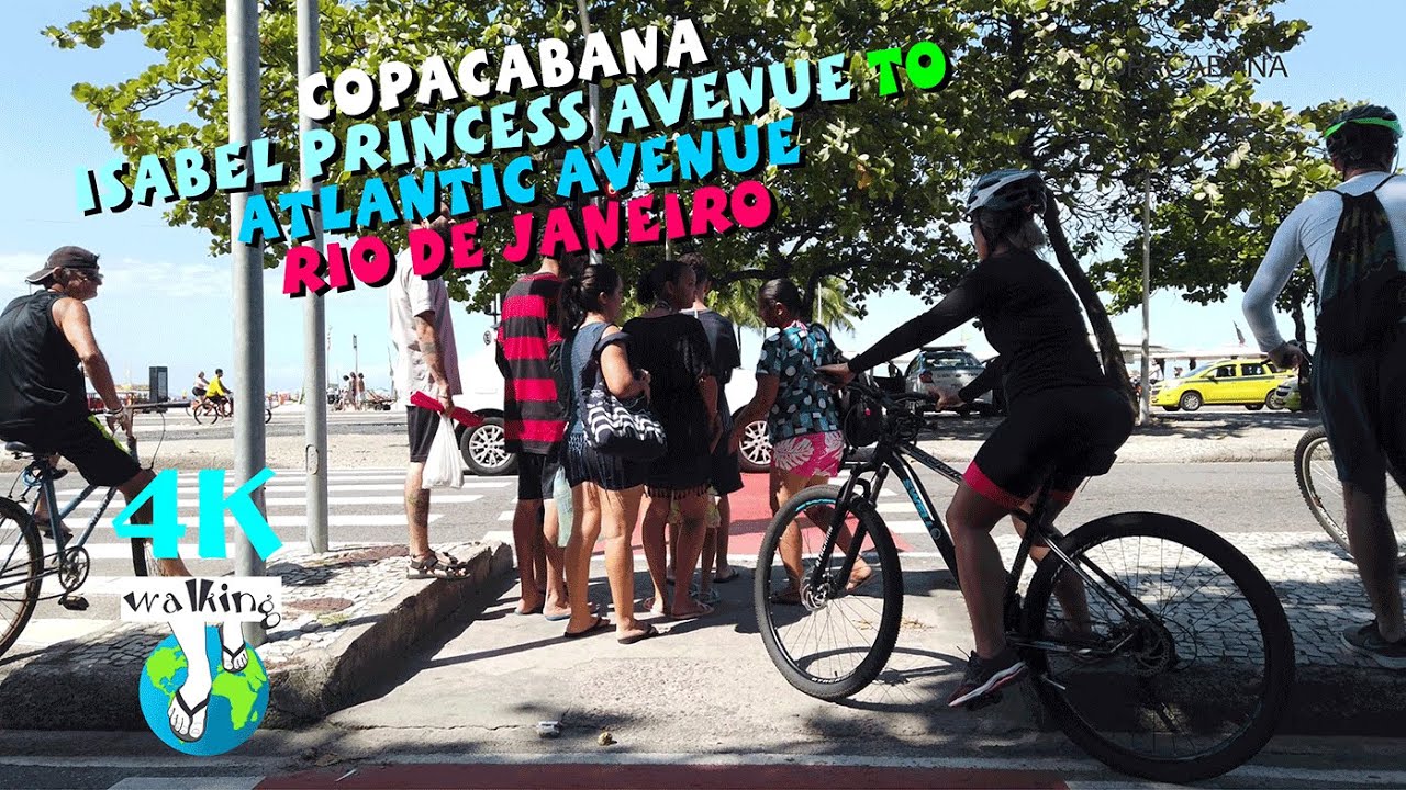 【4K】ISABEL PRINCESS AVENUE TO ATLANTIC AVENUE IN COPACABANA - RIO DE JANEIRO ☀🔺🔻🔺🔻