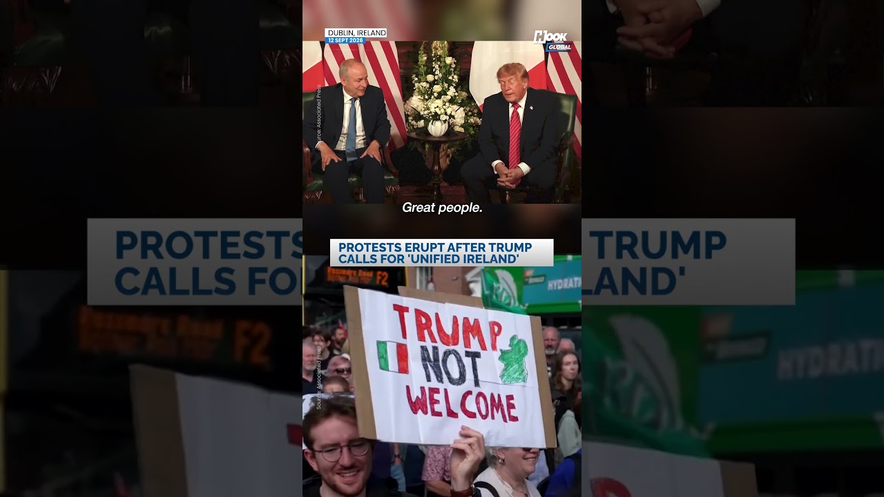 В Дублине вспыхнули протесты после того, как Трамп поддержал идею &laquo;единой Ирландии&raquo;