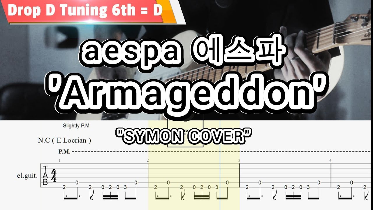 aespa 에스파 'Armageddon' (Symon Cover) Guitar TABS
