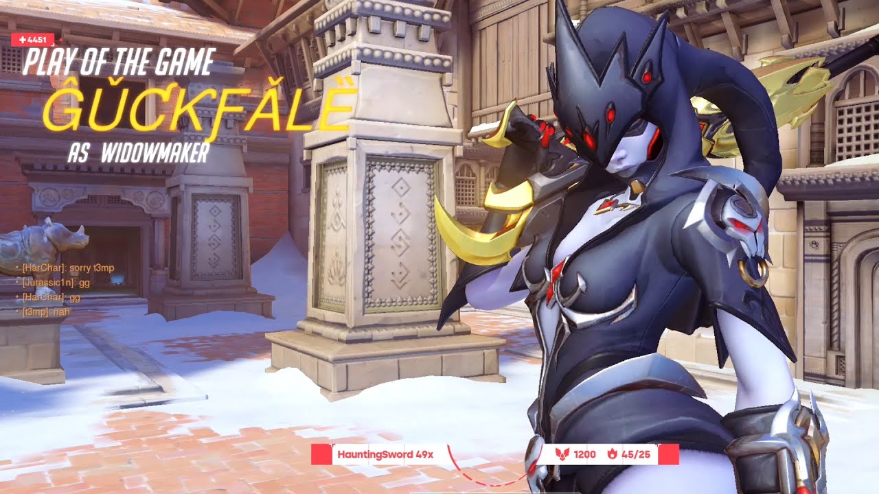 Gale Adelade DPS Main - Widow and Soldier 76! POTG! [ Overwatch Season 29 Top 500 ]