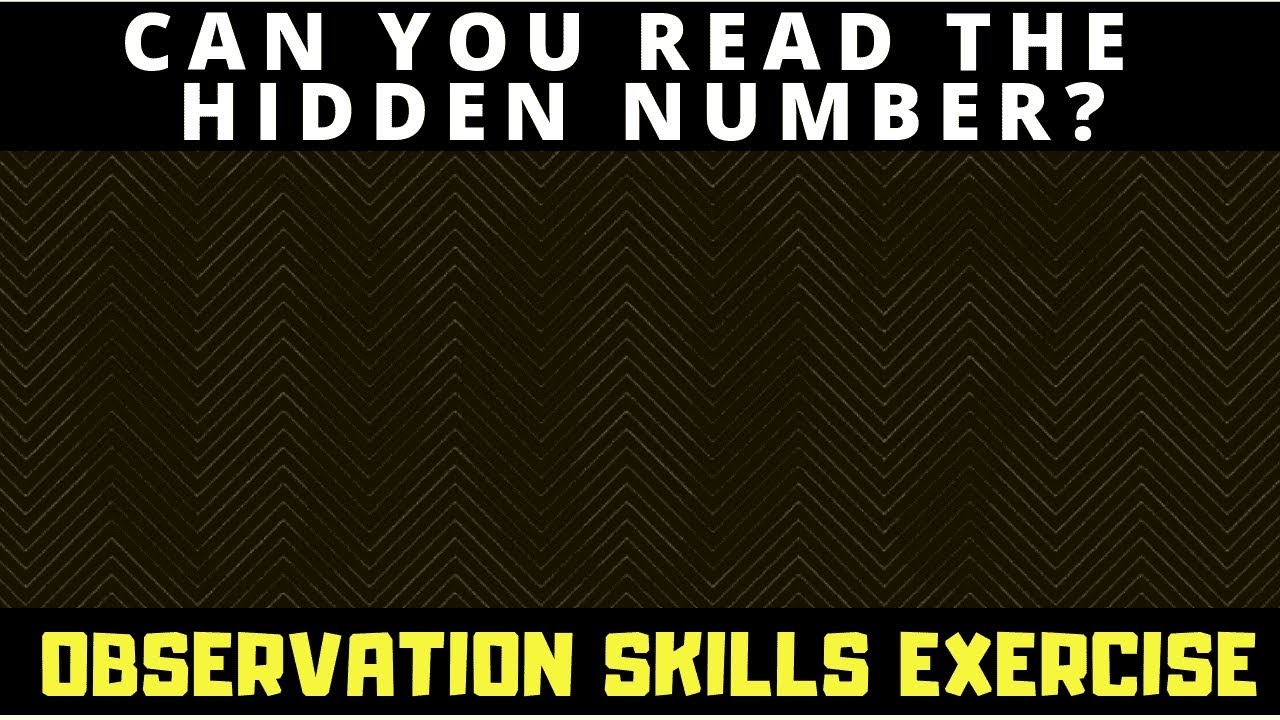OBSERVATION SKILLS EXERCISE