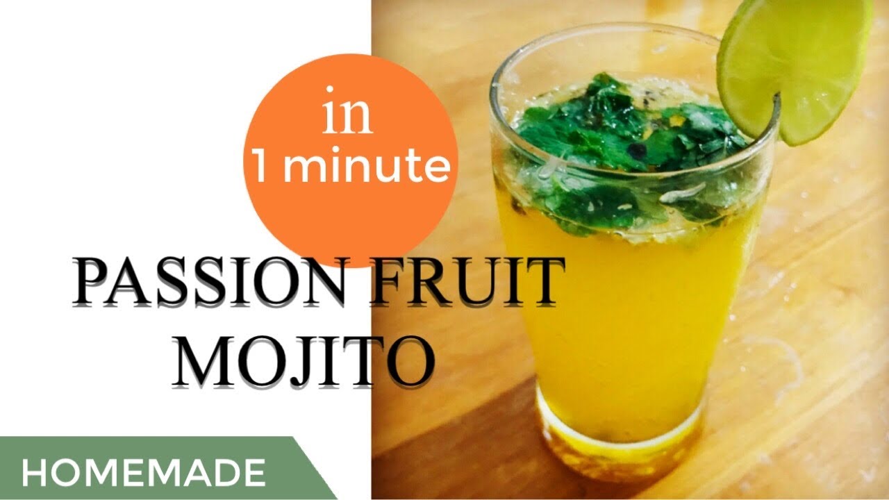 Passion Fruit Mojito \\ Refreshing Drink \\ Moctail \\ FAAMS WORLD