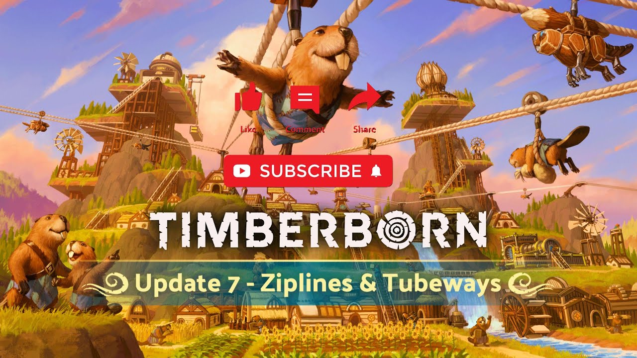 Timberborn &ndash; Episode 1 Beaver City Rising!  Building Our First Dam & Colony Begins