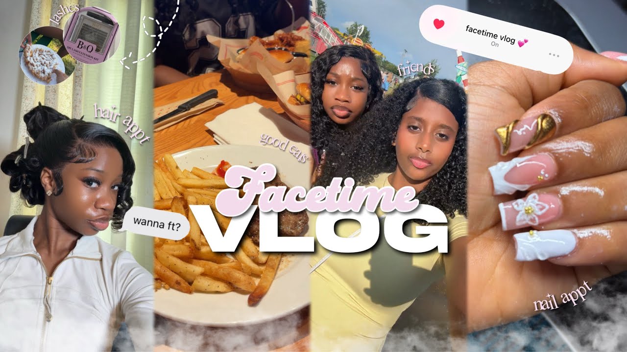 FACETIME VLOG | друзья, маникюр, ярмарка, бег по мишеням, парикмахерская… и т. д.