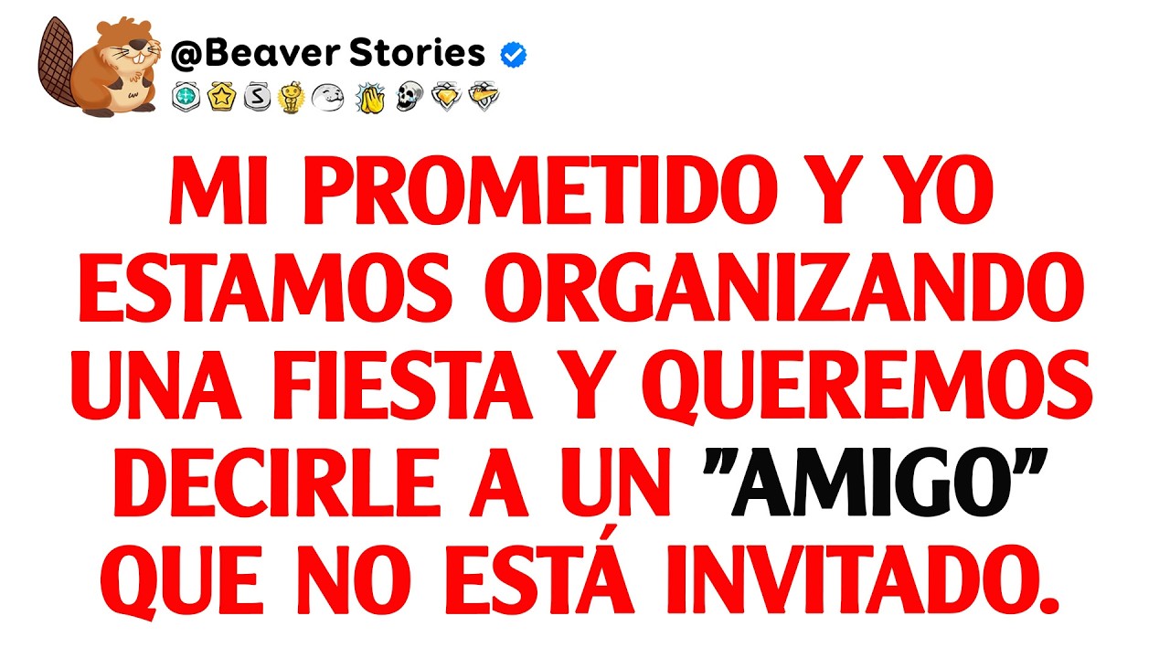 Mi prometido y yo estamos organizando una fiesta y queremos decirle a un 