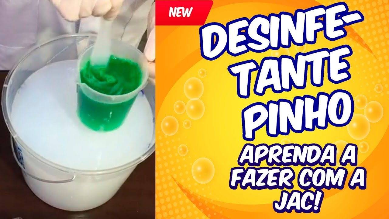 COMO FAZER DESINFETANTE DE PINHO