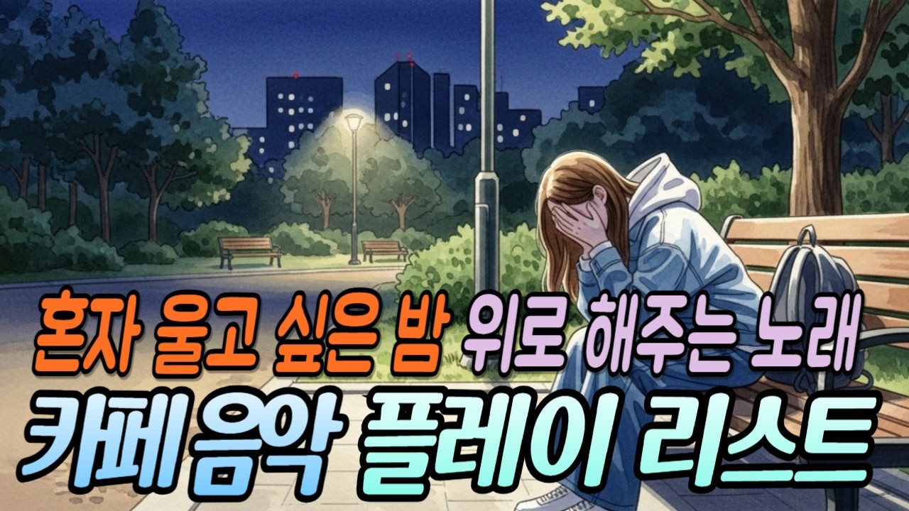 카페 음악 플레이리스트 | 혼자 울고 싶은 밤 널 위로해줄 노래 힐링 음악 | 따뜻한 감성 음악 노래