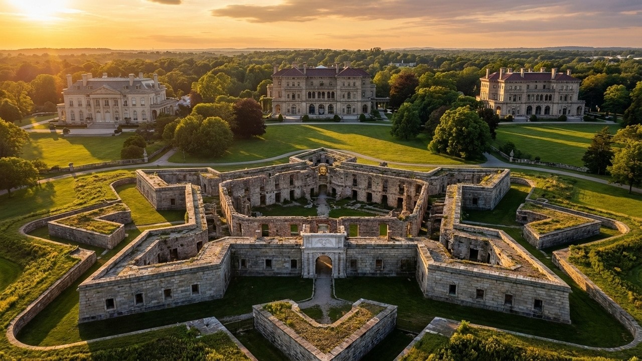 Newport’s Curiosities Three Palaces and a Fortress?