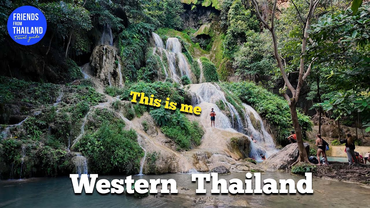 I Spent a Day Exploring Erawan Waterfall,One of Thailand's most beautiful waterfalls in Thailand.