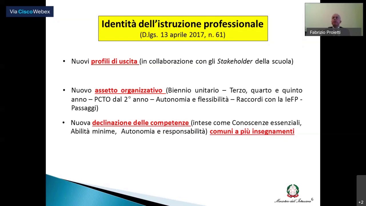 I NUOVI ISTITUTI PROFESSIONALI  EVOLUZIONE E PROSPETTIVE