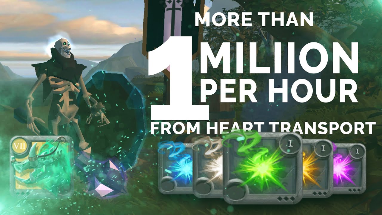 Make more than 1 million silver with hearts transport in  #albiononline