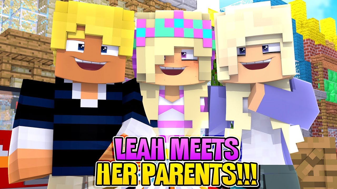 Minecraft LEAH MEETS HER REAL MOM & DAD!!- Donny & Leah Adventures